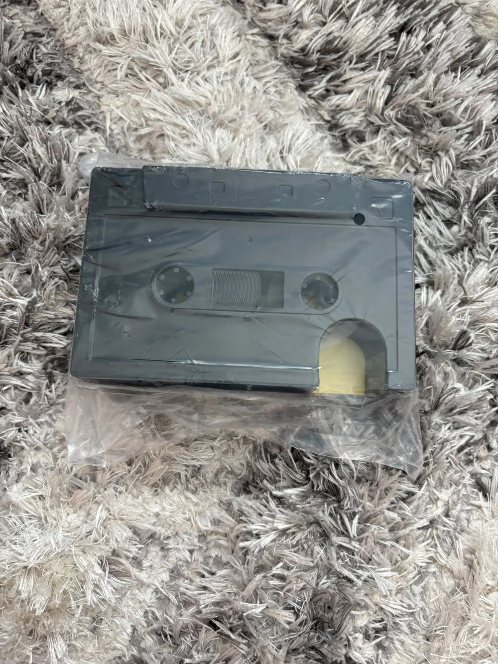 Rewind Desk Tidy Cassette Pencil Holder - Black and Gray